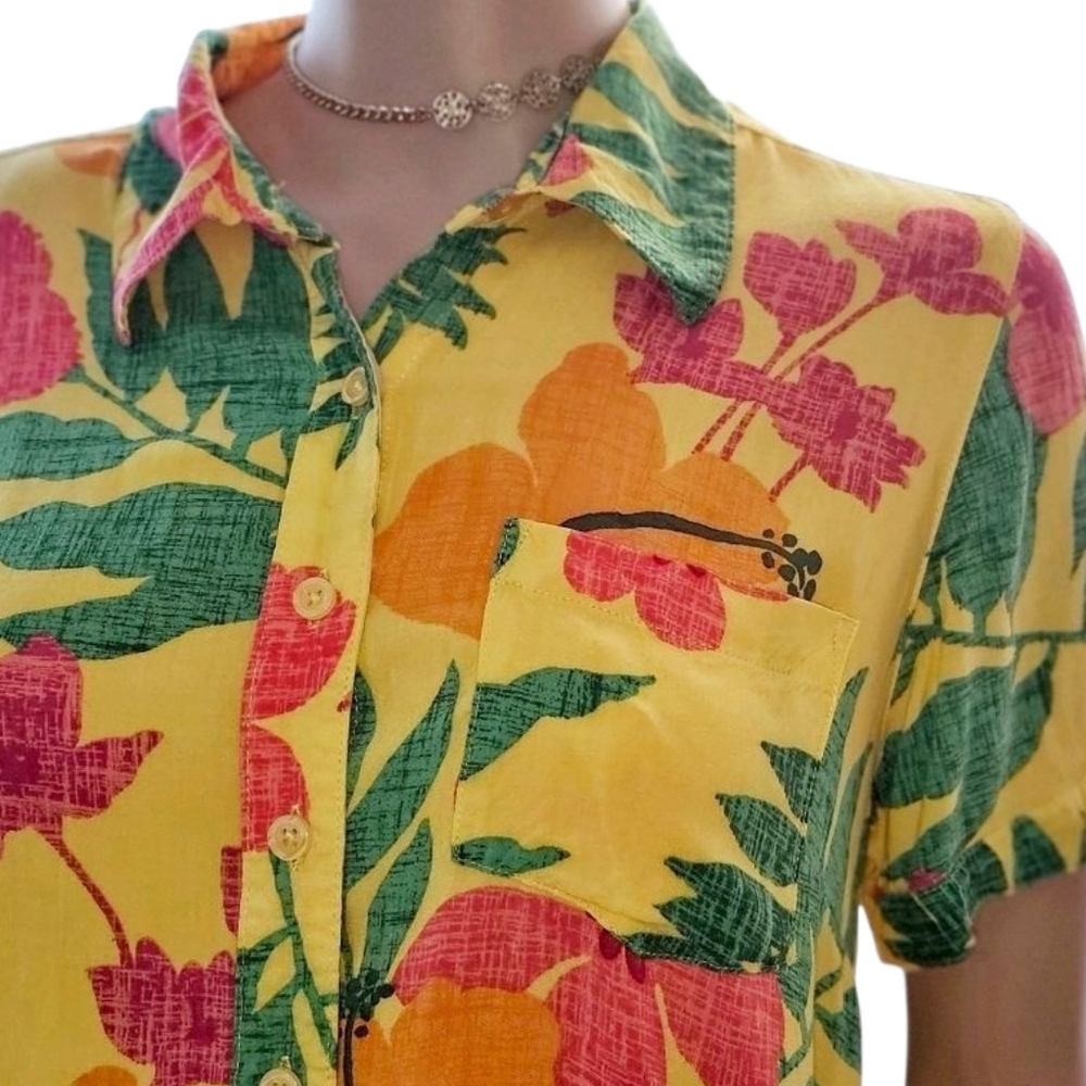 Basic Editions Tropical Shirt - image 3